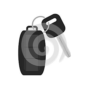 Auto alarm icon flat isolated vector