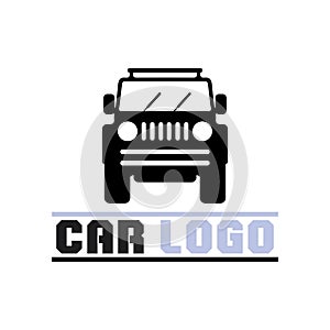 Auto car logo design with concept sports car vehicle icon silhouette.Vector illustration design template