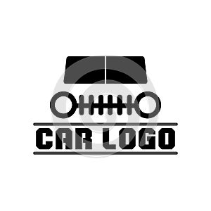 Auto car logo design with concept sports car vehicle icon silhouette.Vector illustration design template