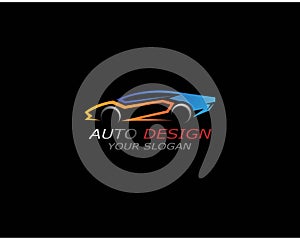 Auto car logo inspiration template design