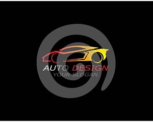 Auto car logo inspiration template design