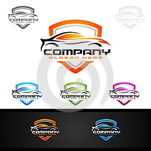 Auto Car Logo for Sport Cars, Rent, wash or Mechanic