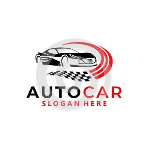 Auto car logo vector design template