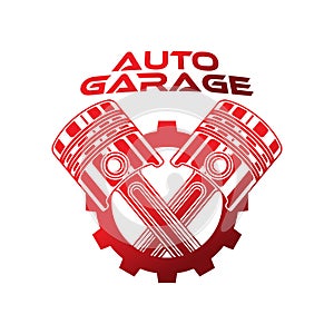 Auto Car Service Logo icon Vector Illustration template. Modern Car Service vector logo silhouette design. Abstract Car logo