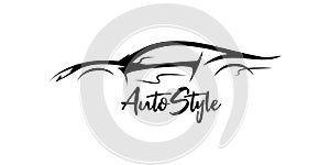 Auto Concept sports car silhouette