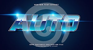 Auto 3d editable text effect template