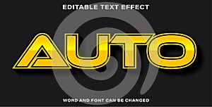 Auto editable text effect