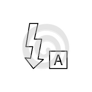 auto flash. Element of photography icon for mobile concept and web apps. Thin line auto flash can be used for web and mobile