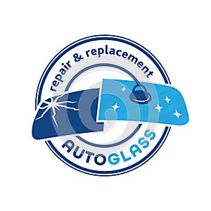 Auto Glass Company logo. Vector and illustration.