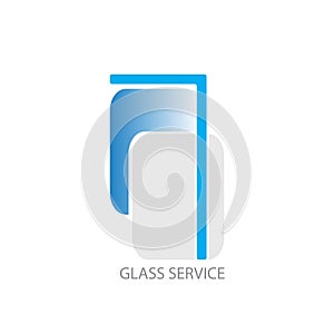 auto glass illustration logo vector