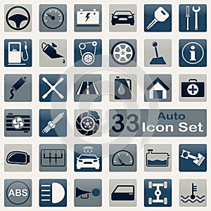 Auto icon set