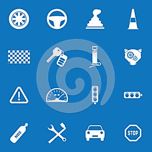 Auto icon set for web and mobile