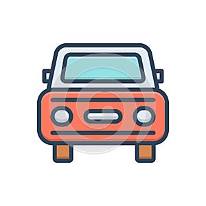 Color illustration icon for Auto, vehicle and conveyance photo