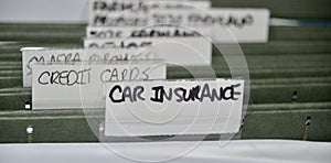 Auto Insurance Files and Records