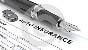Auto insurance policy photo