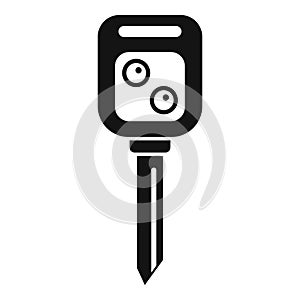 Auto key icon simple vector. Smart lock