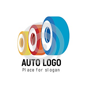 Auto logo template. Logotype automobile