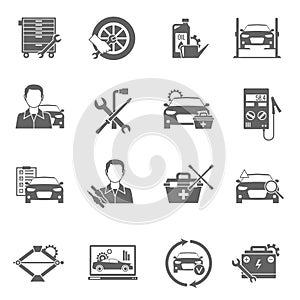 Auto Mechanic Icons Set