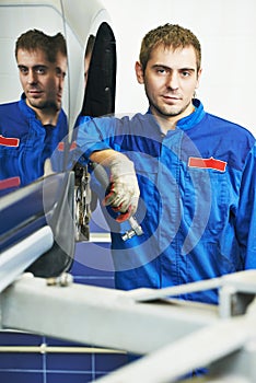 Auto mechanic portrait