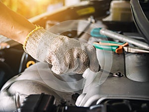 Auto mechanic Repair maintenance and car inspection