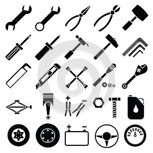 Auto Mechanic Tools set vector