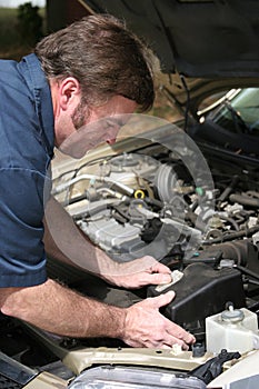 Auto Mechanic Working