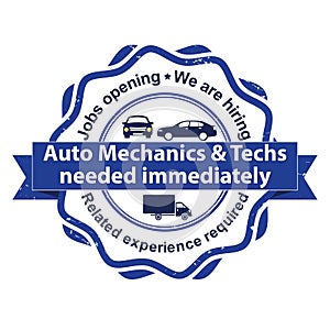 Auto Mechanics and Techs needed