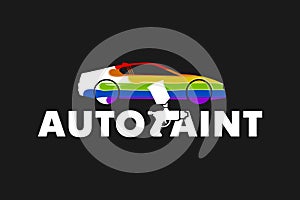 Auto Paint Logo Template Design Vector