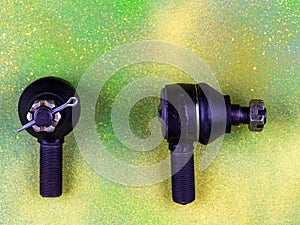 Auto parts components for the repair of components and assemblies of the car on a colored background.++