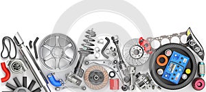 Auto parts isolation on a white background.