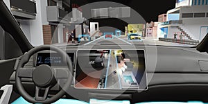 Auto Pilot car driverless object detection sensor digital speedometer autonomous car self-driving vehicle UGV Advanced driver