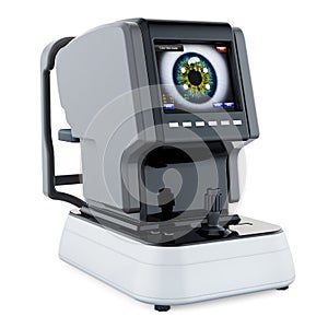 Auto Refractometer. 3D rendering