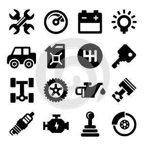 Auto Repair Service Icons