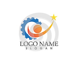Auto repaire logo design template photo