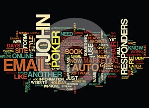 Auto Responders The Marketers Magic Trick Word Cloud Concept