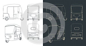 Auto rickshaw blueprints