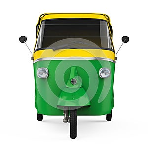 Auto Rickshaw Isolated