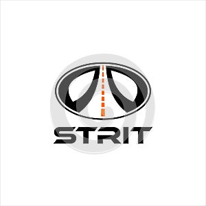 Auto road highway vector logo sign design emblem