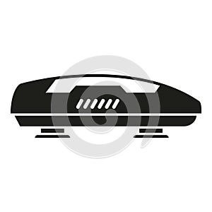 Auto roof carrier icon simple vector. Car box