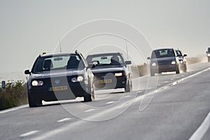 Auto's op Oostvaardersdijk, Cars at Oostvaardersdijk