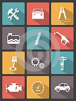 Auto service icons