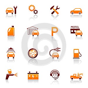 Auto service & repair icons