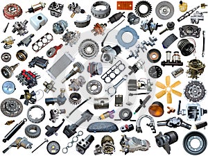 Auto spare parts car on