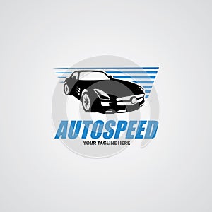 Auto Speed Car Logo Design Template