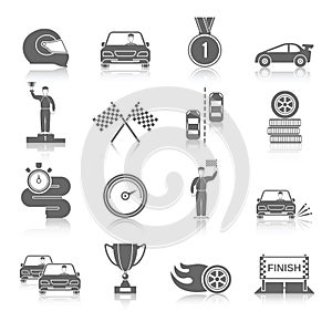 Auto Sport Icons Set