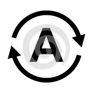 Auto stop start icon vector  automatically switch off car engine sign for graphic design, logo, website, social media, mobile app