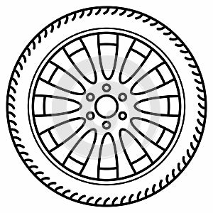 Auto Wheel Disc Wheels Rim Tire Disc photo