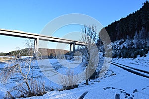 Autobahn bridge KÃ¶niguhr near Daun in the Eifel