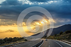 Autobahn Egnatia Odos Highway Connecting Greece-Turkey European Union and EuropaAsia