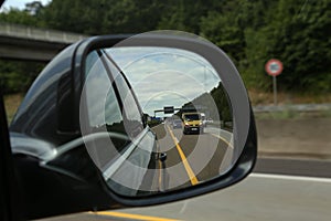 Autobahn in the rearview mirror